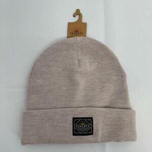 NWT Faherty Workwear Beanie Hat Unisex OS Oatmeal Merino Wool New